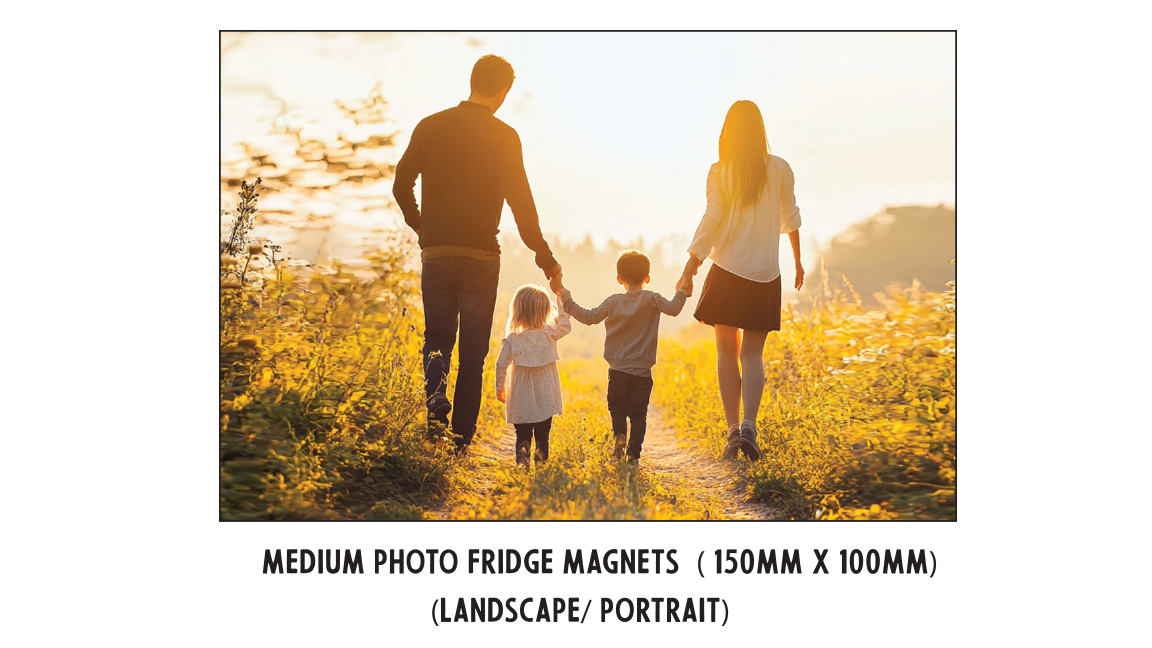 Personalised Medium Photo Fridge Magnets (150x100mm)