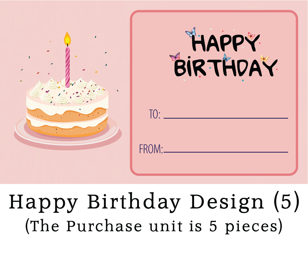 Happy Birthday Stickers 90mmx54mm
