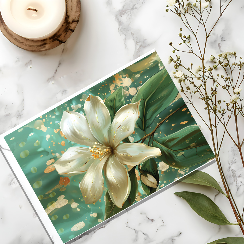 Jasmine Flower Card 210x148mm
