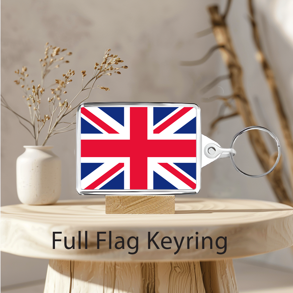 Personalised Flag Name Keyrings