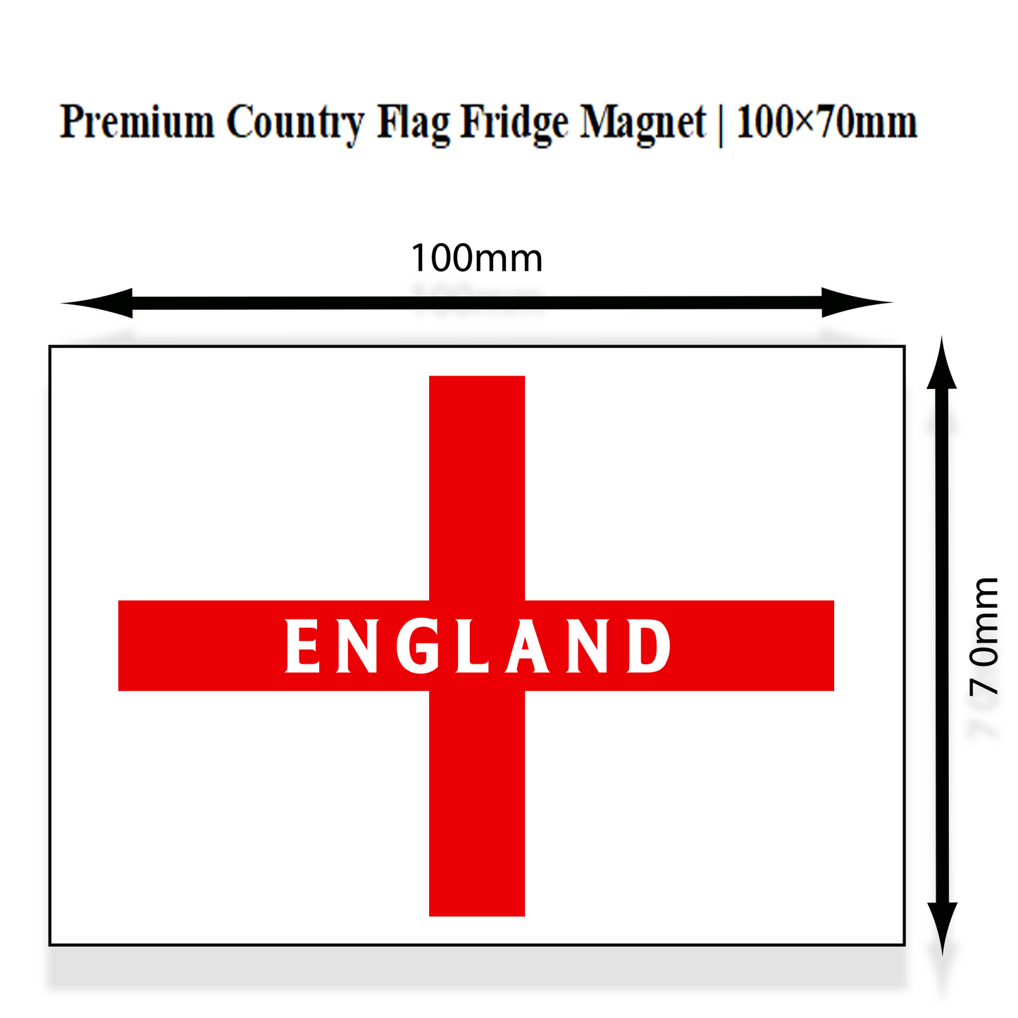 Premium Country Flag Fridge Magnet | 100×70mm | Free UK Delivery
