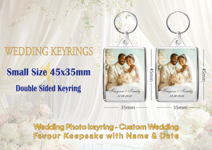 Personalised Wedding Photo with Names & Wedding Date | Double-Sided | Free UK Delivery