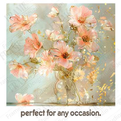 Cosmos Flower Card