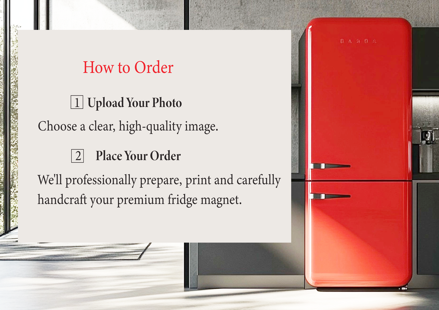 Premium Personalised A5 Photo Fridge Magnet | Custom Picture Print | Free UK Delivery