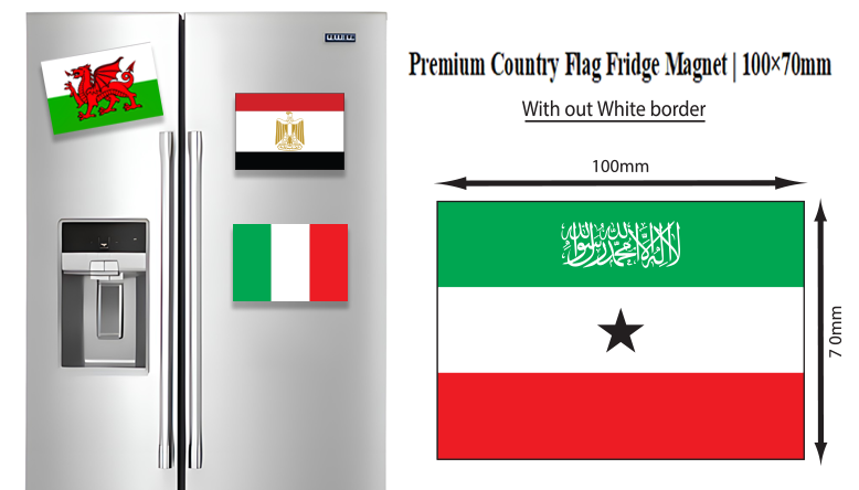 Premium Country Flag Fridge Magnet | 100×70mm | Free UK Delivery